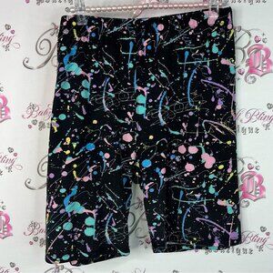 Sweetlegs shorts paint style Vibrant Splatter Design neon splatter 🫟 Shorts